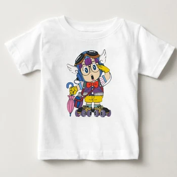 Arale Dr Slump Anime Japonês Impresso de Verão, Estilo Cool Personalizado Tops Tees meninas crianças Tshirt Jersey roupas de crianças MJ