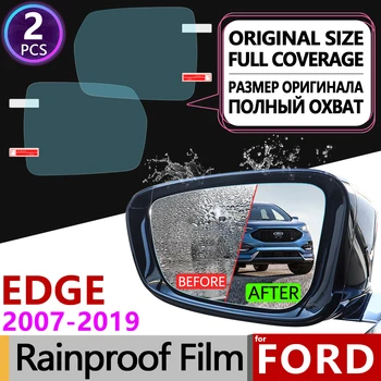 Para Ford EDGE 2007~2019 Cobertura Completa de Nevoeiro Filme Espelho Retrovisor Acessórios Endura 2008 2009 2010 2012 2016 207 2018