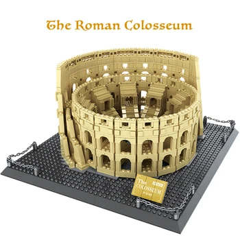 Arquitetura de Marco Série Coliseu Romano Modelo 1758pcs Wange 5225 DIY Blocos de Construção de Brinquedos para Crianças de Presente de Natal