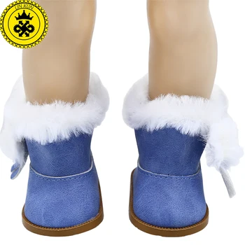 Boneca Sapatos Botas de Neve de Inverno Ajuste 43cm de Boneca e de 18 polegadas de Menina Boneca 669