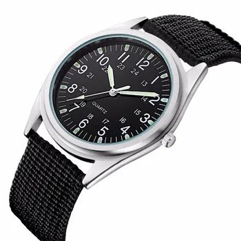 2020 Relógios de homens de ORKINA Marca de Luxo Casual Militar de Quartzo Esporte relógio de Pulso Cinta de Lona Masculino Relógio Veja Relógio Masculino