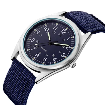 2020 Relógios de homens de ORKINA Marca de Luxo Casual Militar de Quartzo Esporte relógio de Pulso Cinta de Lona Masculino Relógio Veja Relógio Masculino