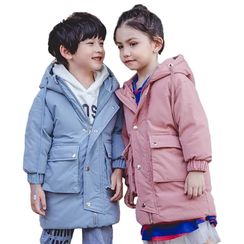 2020 inverno infantil Vestuário vestuário de bebê menina de jaqueta engrossar à prova de vento quente do bebê brasão de meninos Crianças parkas roupas de Crianças