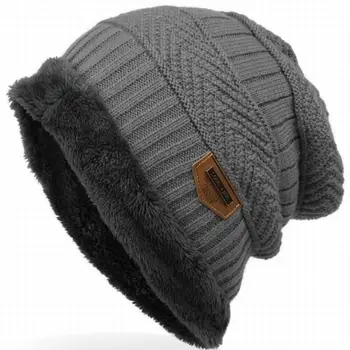 2020 Moda Bonnet Gorros chapéu, boné Para Homens Mulheres Grosso Gorro de Inverno Homens de Chapéu de Malha Quente Skullies & Beanies Com Veludo KC014