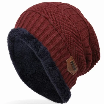 2020 Moda Bonnet Gorros chapéu, boné Para Homens Mulheres Grosso Gorro de Inverno Homens de Chapéu de Malha Quente Skullies & Beanies Com Veludo KC014