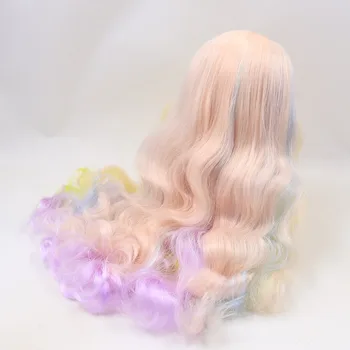 Blyth boneca de gelo peruca apenas rbl couro cabeludo e dome colorida de cabelo ou cabelo brilhante para DIY personalizado boneca