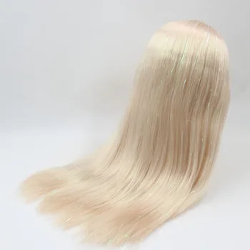 Blyth boneca de gelo peruca apenas rbl couro cabeludo e dome colorida de cabelo ou cabelo brilhante para DIY personalizado boneca