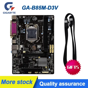 GIGABYTE GA-B85M-D3V Desktop Motherboard B85 Soquete LGA 1150 i3 i5 i7 DDR3 16G Micro-ATX UEFI BIOS Original Usado Conjunto de placa-mãe