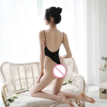 Moda Femme Lingerie Sexy Transparente Japonês Maiô Erótico Sexo Vestido Molhado Olhar Kawaii Sexo Traje Cosplay Mini Biquini Desgaste