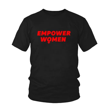 O empoderamento das Mulheres T-shirt Feminista Engraçado Verão do Algodão Roupa Grunge Moderno Tshirt Girl Power Camiseta Casual Tops Tumblr Tees