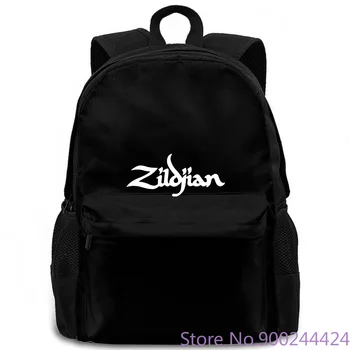 Zildjian Logotipo Vintage Retno VINTAGE mulheres homens mochila laptop de viagem escolar do aluno adulto