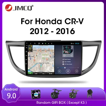 JMCQ Android 9.0 Rádio do Carro Para Honda CRV CR-V 4 RM RE 2012-2016 Multimídia Vídeo Player 2 din T9 DSP RDS 4G+64G GPS Navigaion