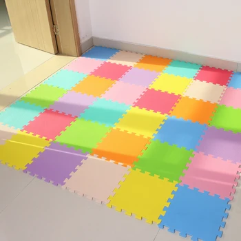 Bebê de Espuma de EVA Jogo de Quebra-cabeça Tapete Playmat de Intertravamento Exercício Telhas de Piso de Carpete E Tapete para Crianças Almofada de Cada um:29cmX29CM