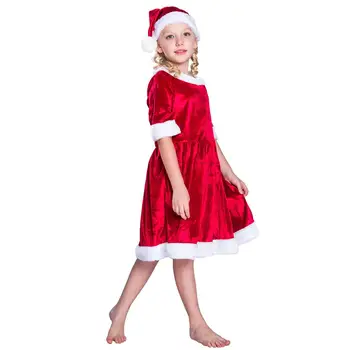 Snailify De Natal, As Meninas De Vestido Vermelho Natal Traje Meninos Papai Noel Trajes Crianças Natal Roupa