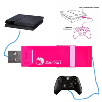 Ribeiro Adaptador USB para Xbox Um para PS4 Jogos Super Conversor de Controlador de Adaptador para joysticks para GT29