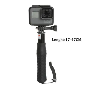 Portátil Aperto de Mão Impermeável Selfie Vara Pólo Tripé para GoPro Hero8 7 6 5 4 SJCAM EKEN Yi 4K DJI OSMO Ação Acessório de Câmera