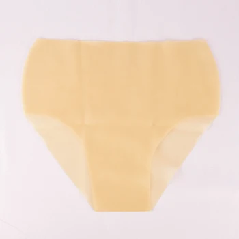 Cor da carne Mulheres Sexy de Látex de Segurança Cuecas Femininas roupa interior de Um Tamanho de Cueca RPA0024