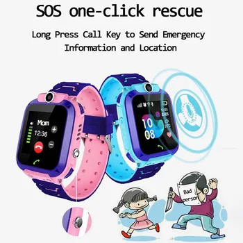 Q12 Smart Watch LBS Garoto SmartWatches Bebê Assista 1,44 Polegadas Chat de Voz Finder Localizador Rastreador Anti Perdido Monitores de Relógios Inteligentes