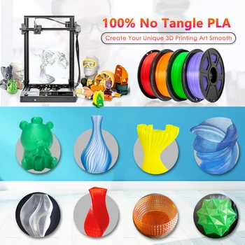 PLA Filamento Transparentes de 1KG/ Spool de 1,75 mm PLA Filamento de Material de Impressão Suprimentos Para Impressora 3D Canetas para Desenho Consumíveis