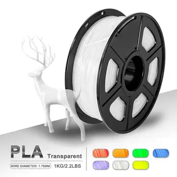 PLA Filamento Transparentes de 1KG/ Spool de 1,75 mm PLA Filamento de Material de Impressão Suprimentos Para Impressora 3D Canetas para Desenho Consumíveis