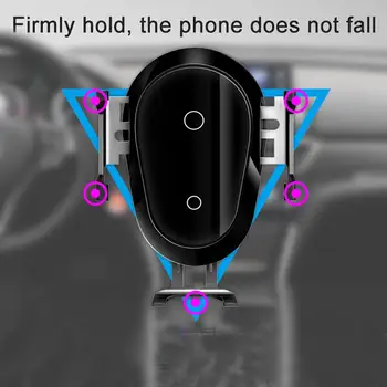 20W Carro de Saída de Ar de Fixação Automática Qi Carregador sem Fio Suporte de Carregamento de Alta Potência Suporte para o iPhone 11 pro XR X para Samsung