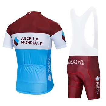 2020 EQUIPE AG2R Cycling Bicicleta de Vestuário jersey Moto Shorts vestir Terno Mens Ropa Ciclismo Bicicleta tops de verão pro andar de Bicicleta Camisolas