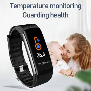 Bebê Smart Watch crianças, Crianças Smartband Temperatura Menino Meninas Inteligentes Banda Bluetooth Android IOS Adolescentes de Fitness Tracker Impermeável