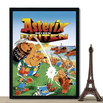 Asterix França Quadrinhos Clássicos de Seda Arte Cartaz Impressão de Parede Imagens de Arte Tela de Pintura para crianças, Crianças de Bebê Decoração de Sala de estar