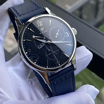 Novo 1963 piloto homens relógio automático militar relógio de pulso multifunções relógios de couro genuíno da OTAN CINTA oficial da marca Sapphir