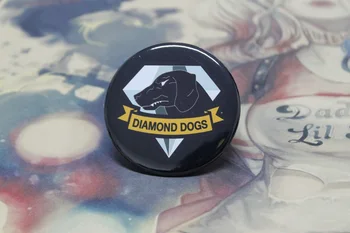 MGS 5 de Metal Gear Solid V A Dor Fantasma Diamond Dogs, Hideo Kojima badg