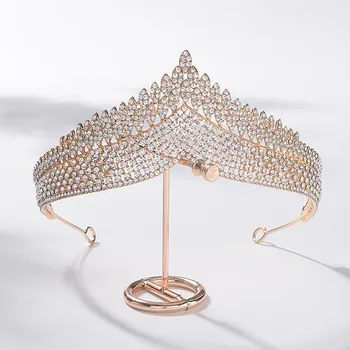 CC Coroa Cabeça Hairband Brilho de Noiva Acessórios de Cabelo para Noivas Barroco de Alta Qualidade Hollow Gota de Água Cocar HG1221