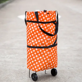 Portátil Carrinho de Compras Saco com Rodas de um Supermercado carro Dobrável Sacola de compras Reutilizável Shopper Bag Acessórios de Viagem Sacola