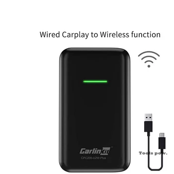 Carlinkit IOS CarPlay 13 2.0 USB Atualização Automática de redes sem Fios Ligar para Audi VW Mercedes BMW Reprodutor Multimédia sem Fios Ativador