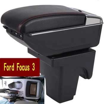 Para Ford Focus Braço Caixa de Foco 3 de braço de Caixa Universal de Carro de apoio de Braço Central de Armazenamento em suporte de copo cinzeiro modificação acessórios
