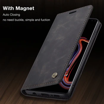 Magnéticos, Flip Case Para Samsung Galaxy S10 Mais Vintage de Couro do Titular do Cartão de Carteira de Telefone e Case Para Samsung S10E Galaxy S10
