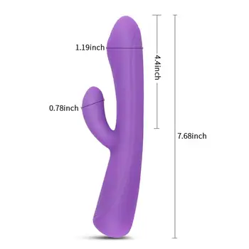 LEVETT Coelho Vibrador Para as Mulheres do ponto de G Vibrador Estimulador do Clitóris Vagina Massageador Feminino Adulto, Masturbador Anal, Vibrador de Brinquedos Sexuais