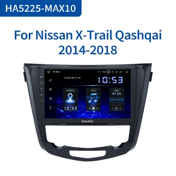 Dasaita Carro Multimídia Android 10.0 para Nissan X-Trail Qashqai j10 j11 Rádio 2016 2017 2018 2019 GPS 10.2
