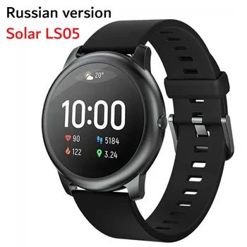 Haylou Solar LS05 LS02 Smart Watch 12 Modos de Desporto Tracker Monitor de frequência Cardíaca de 30 Dias de Espera Inteligente de Assistir a Versão russa - Preto