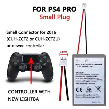 3x KCR1410 Bateria (2000mAh) para a Sony PS4 Pro Magro, de Segunda Geração, Bluetooth, controle DualShock WATCH-ZCT2 WATCH-ZCT2E WATCH-ZCT2U