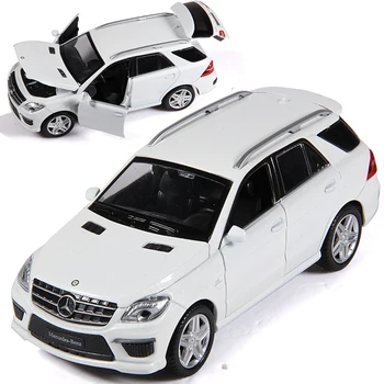 1:32 SUV ML63 de Simulação de carros de Brinquedo Liga de Modelo de Puxar de Volta Brinquedos para as Crianças Genuíno Coleção de Licença de Presente de Veículo Off-Road CRIANÇAS BRINQUEDO