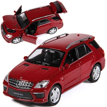 1:32 SUV ML63 de Simulação de carros de Brinquedo Liga de Modelo de Puxar de Volta Brinquedos para as Crianças Genuíno Coleção de Licença de Presente de Veículo Off-Road CRIANÇAS BRINQUEDO