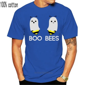 Boo Abelhas Fantasma Assustador Bonito de Manga Curta de Presente de dia das bruxas Mulheres T-Shirt de Impressão de T-Shirt