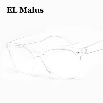 [EL Malus]Retro Terminado Miopia de Óculos Para Mulheres, Homens Transparente Moldura Quadrada Alunos Curto de vista -1 -1.5 -2 -2.5 -3 -4 -3.5
