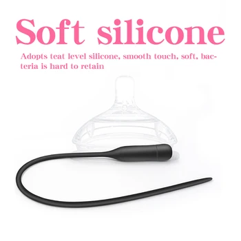 10speed Vibração de Silicone Uretral Plug Liso Uretral Som Dilatador Pênis Plug Brinquedos Sexuais para os Homens Uretral Castidade Masturbador