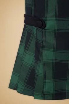 40 - as mulheres do vintage da década de 40 frenchie saia lápis verde tartan elegante xadrez cintura alta a tremer saia plus size saias faldas jupe