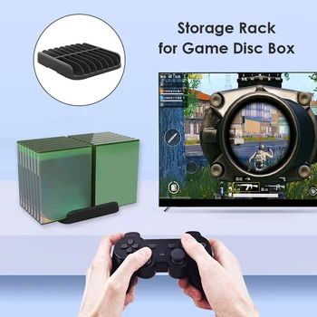 Rack de armazenamento para caixa de discos para jogos PS5, alça de