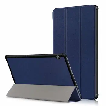 Caso de Couro do PLUTÔNIO Para o Huawei MediaPad T5 10 Protector Cover Shell Para Mediapad t5 AGS2-L09 L03 AGS2-W09 W19 Tablet de 10.1