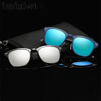 IMIXLOT 5pcs Clipe Magnético Óculos de sol das Mulheres de Óculos com Polarizada Óculos de Miopia de Leitura Óptica com Quadro de Pacote