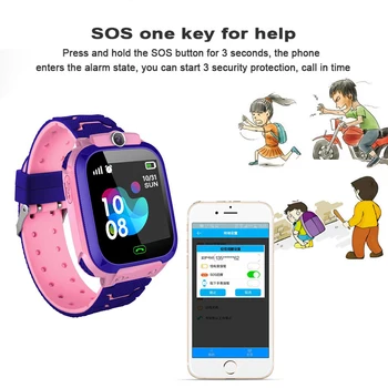 Q12 Impermeável de Meninos Meninas rapazes raparigas Presente Smartwatch Para Crianças Com Sim Cartão da Câmera de Crianças SOS Relógio do Telefone Inteligente Relógio Para IOS Android