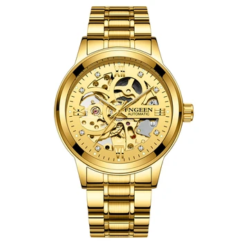 Relógio Masculino 2021 Homens Novos Relógios De Marca Top De Luxo Aço Inoxidável Relógio Mecânico Dos Homens Automática Impermeável Reloj Hombre